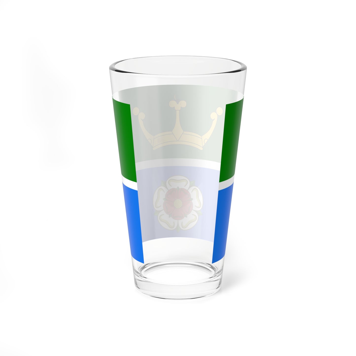 Hampshire green and blue flag (England) Pint Glass 16oz
