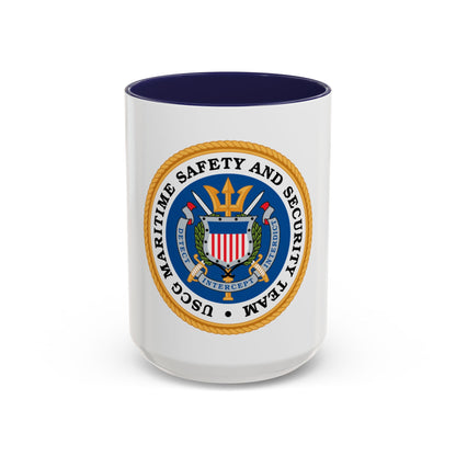 CG Maritime Safety & Security Team (U.S. Coast Guard) Accent Coffee Mug