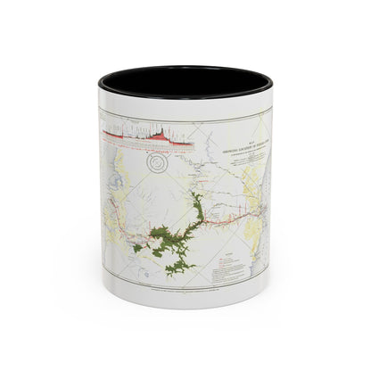 Central America - Panama Canal (1905) (Map) Accent Coffee Mug
