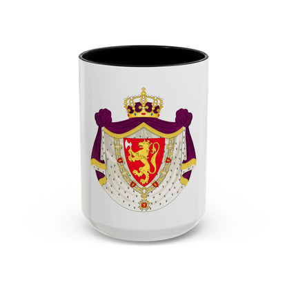 Greater royal coat of arms of Norway - Accent Coffee Mug