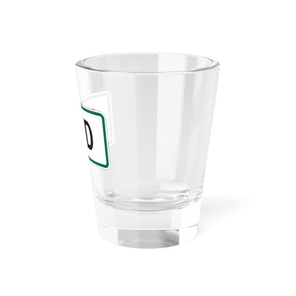End plate South Dakota (South Dakota) (Road Sign) Shot Glass 1.5oz