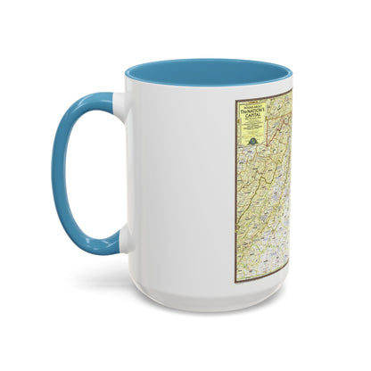 USA - Autour de la capitale nationale (1956) (carte) Tasse à café décorative