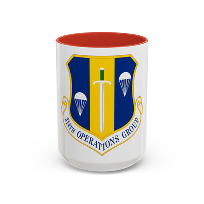 314 Operations Group AETC (U.S. Air Force) Accent Coffee Mug