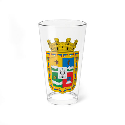 Escudo Teziutlán bueno (Mexico) (Coat of Arms) Pint Glass 16oz