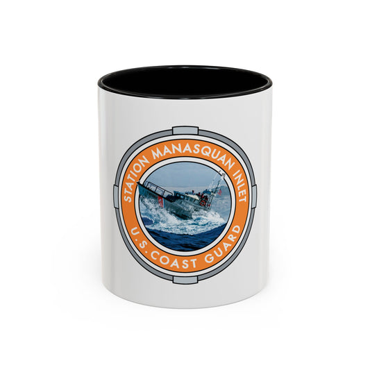 USCG Station Manasquan Inlet (U.S. Coast Guard) Accent Coffee Mug