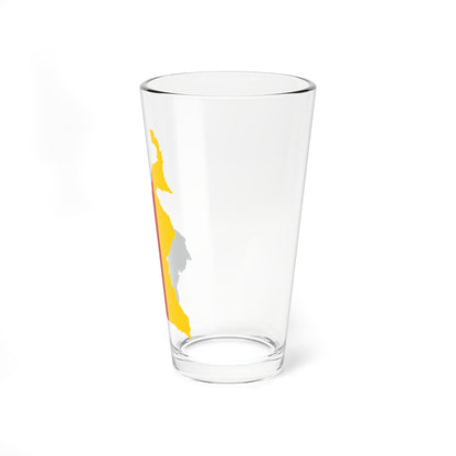 Flag map of Cameroon (Cameroon) Pint Glass 16oz