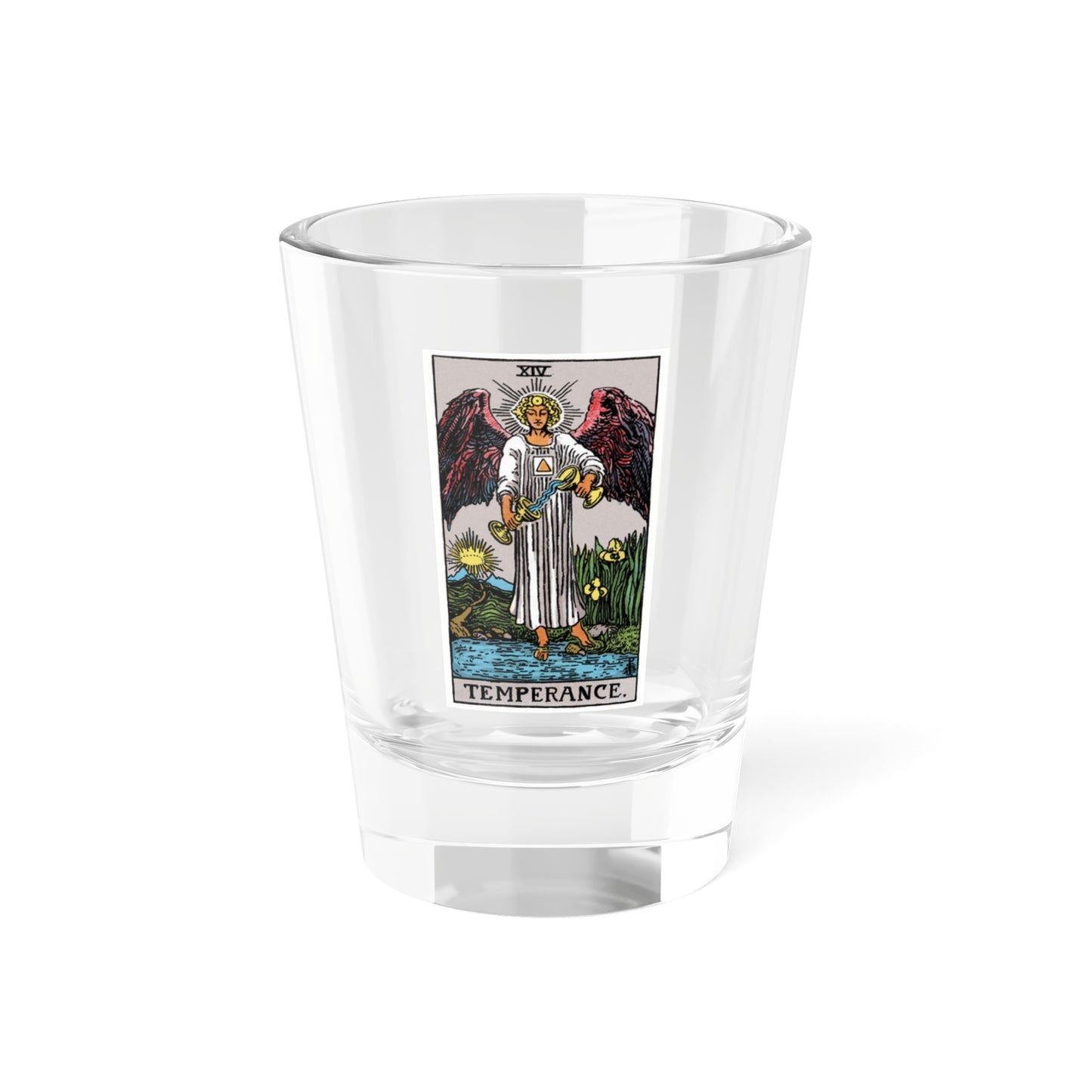 Temperance (Tarot Card) Shot Glass 1.5oz-1.5oz-Go Mug Yourself