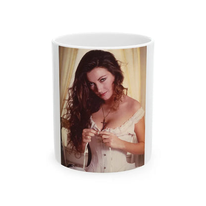 Jane Seymour #26 (Vintage Female Icon) White Coffee Mug-11oz-Go Mug Yourself