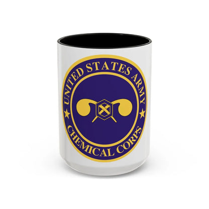 Chemical Corps (U.S. Army) Accent Coffee Mug-15oz-Black-Go Mug Yourself