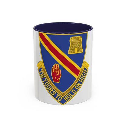 241 Engineer Battalion (U.S. Army) Accent Coffee Mug-11oz-Navy-Go Mug Yourself