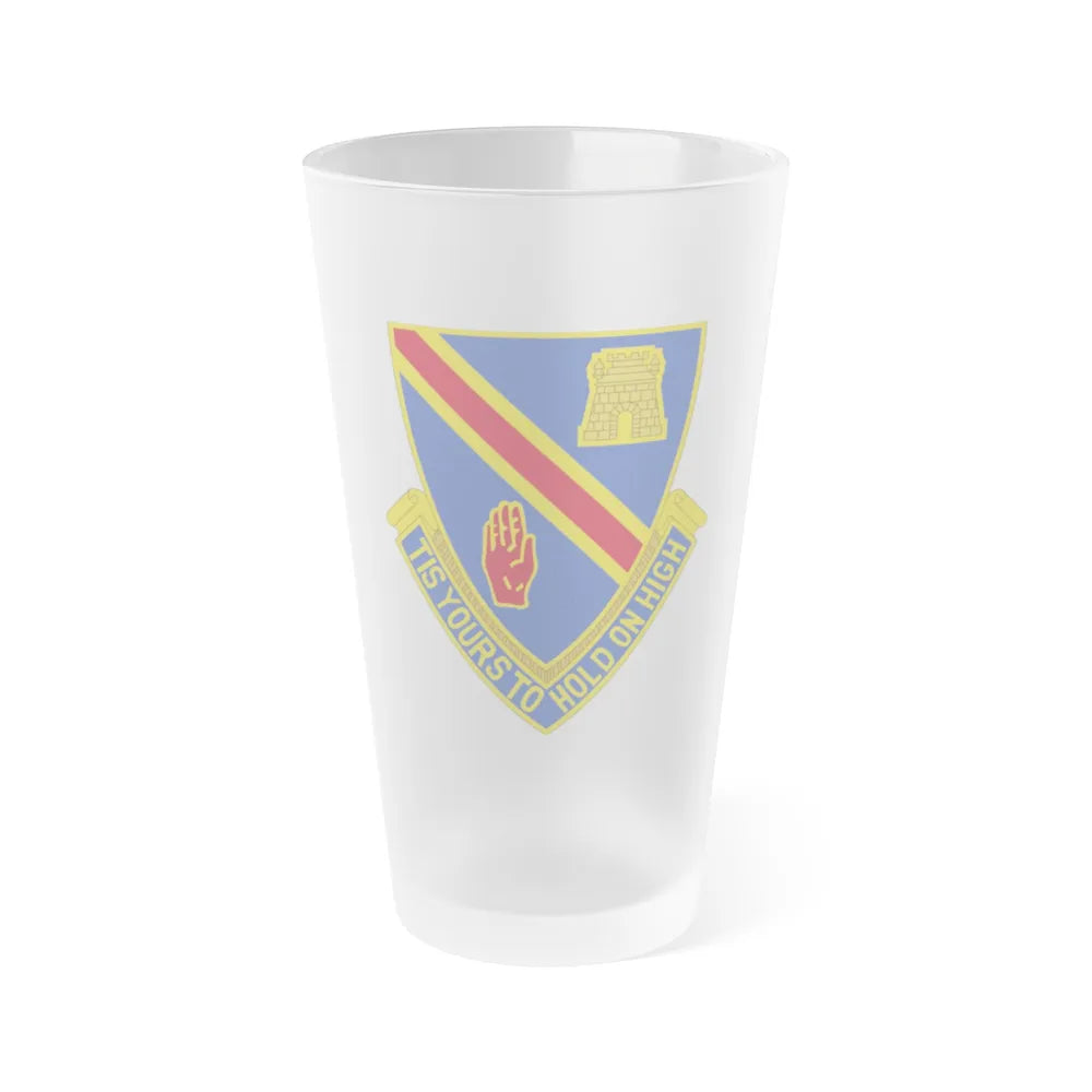 241 Engineer Battalion (U.S. Army) Frosted Pint Glass 16oz-Go Mug Yourself