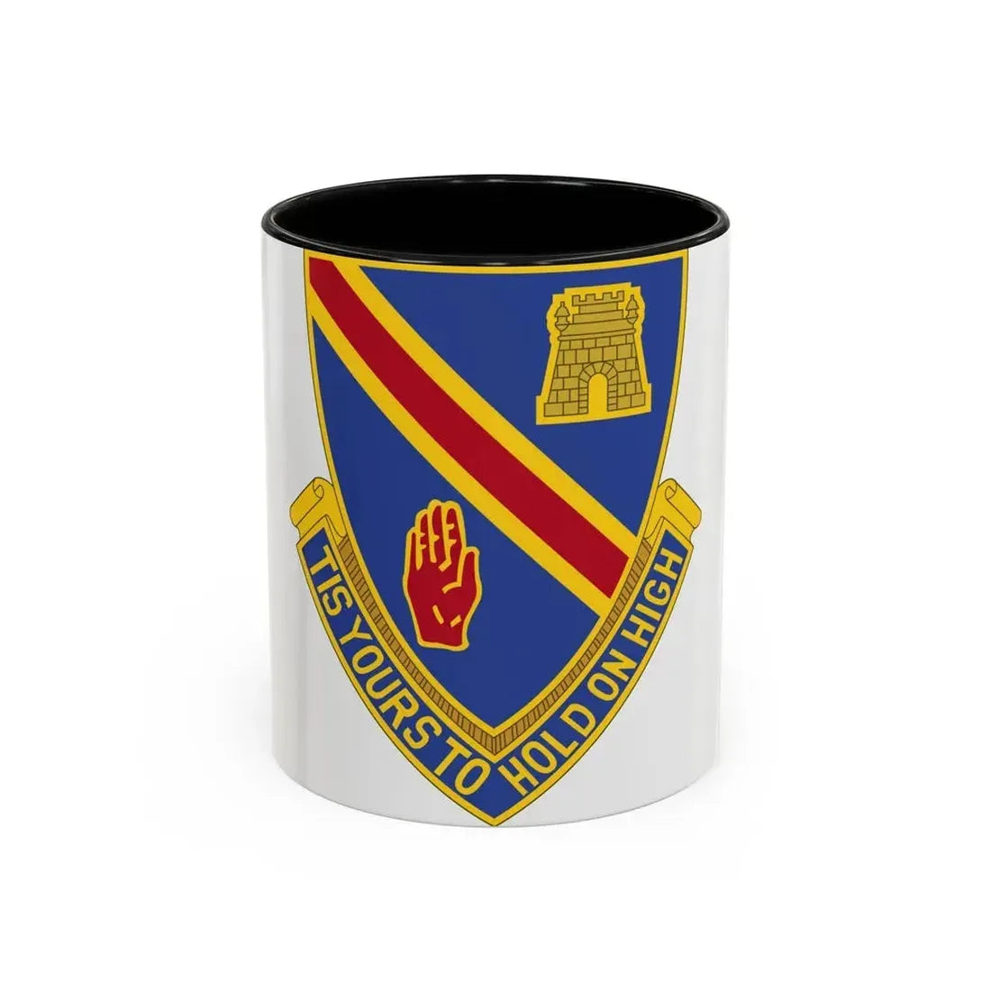 241 Engineer Battalion (U.S. Army) Accent Coffee Mug 11oz Black - Go Mug Yourself
