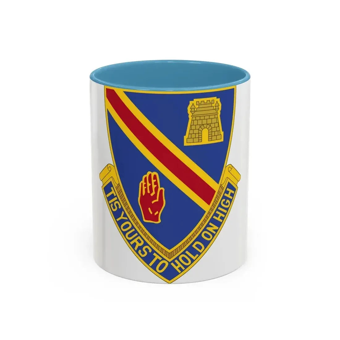 241 Engineer Battalion (U.S. Army) Accent Coffee Mug 11oz Light Blue - Go Mug Yourself