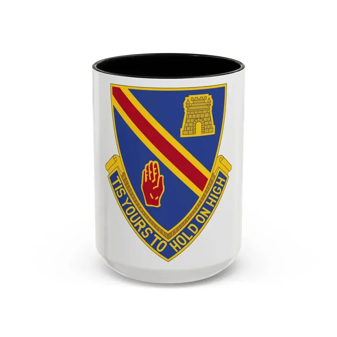 241 Engineer Battalion (U.S. Army) Accent Coffee Mug 15oz Black - Go Mug Yourself