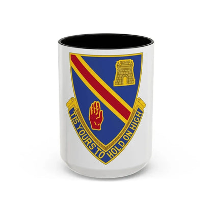 241 Engineer Battalion (U.S. Army) Accent Coffee Mug 15oz Black - Go Mug Yourself