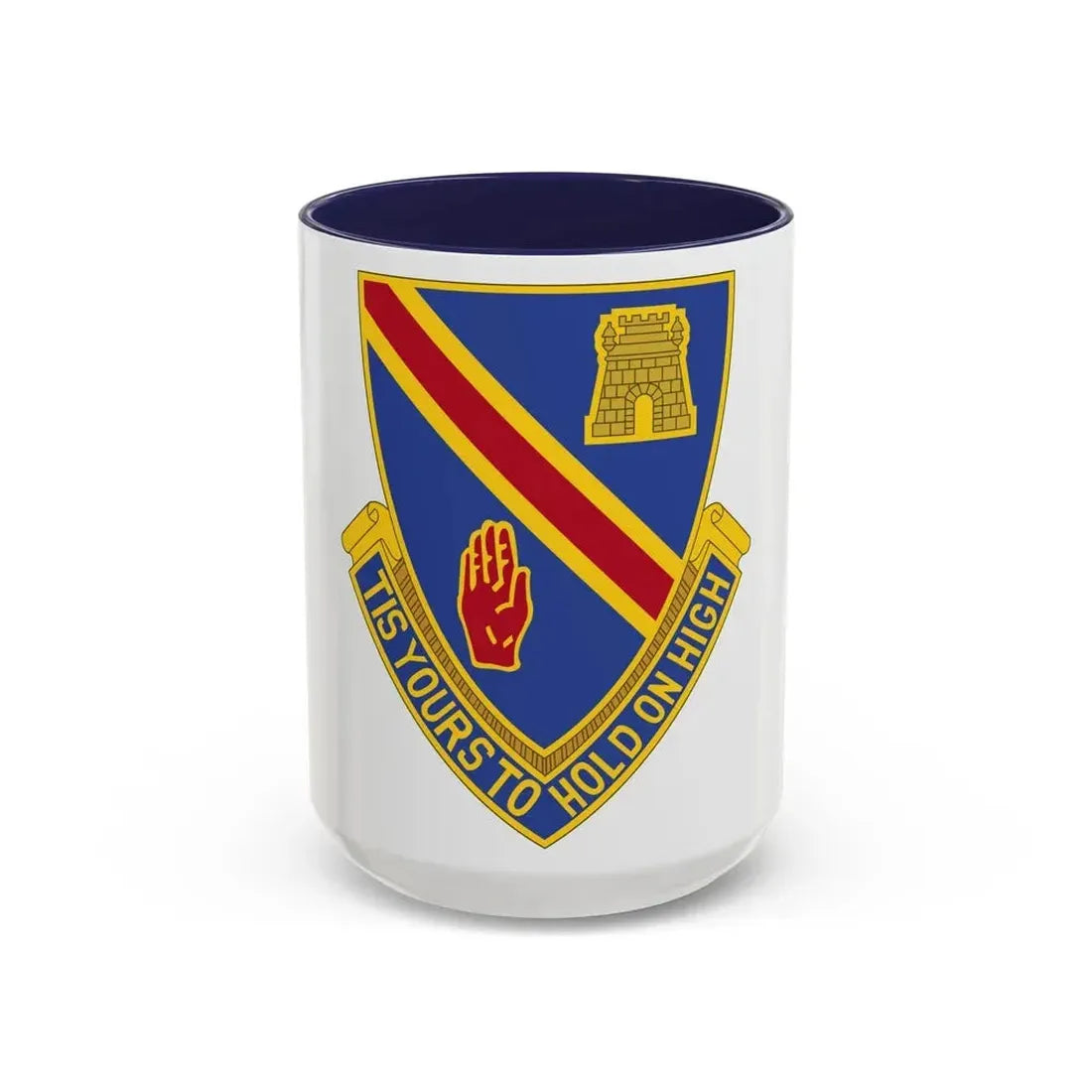 241 Engineer Battalion (U.S. Army) Accent Coffee Mug 15oz Navy - Go Mug Yourself