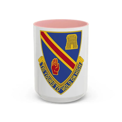 241 Engineer Battalion (U.S. Army) Accent Coffee Mug 15oz Pink - Go Mug Yourself