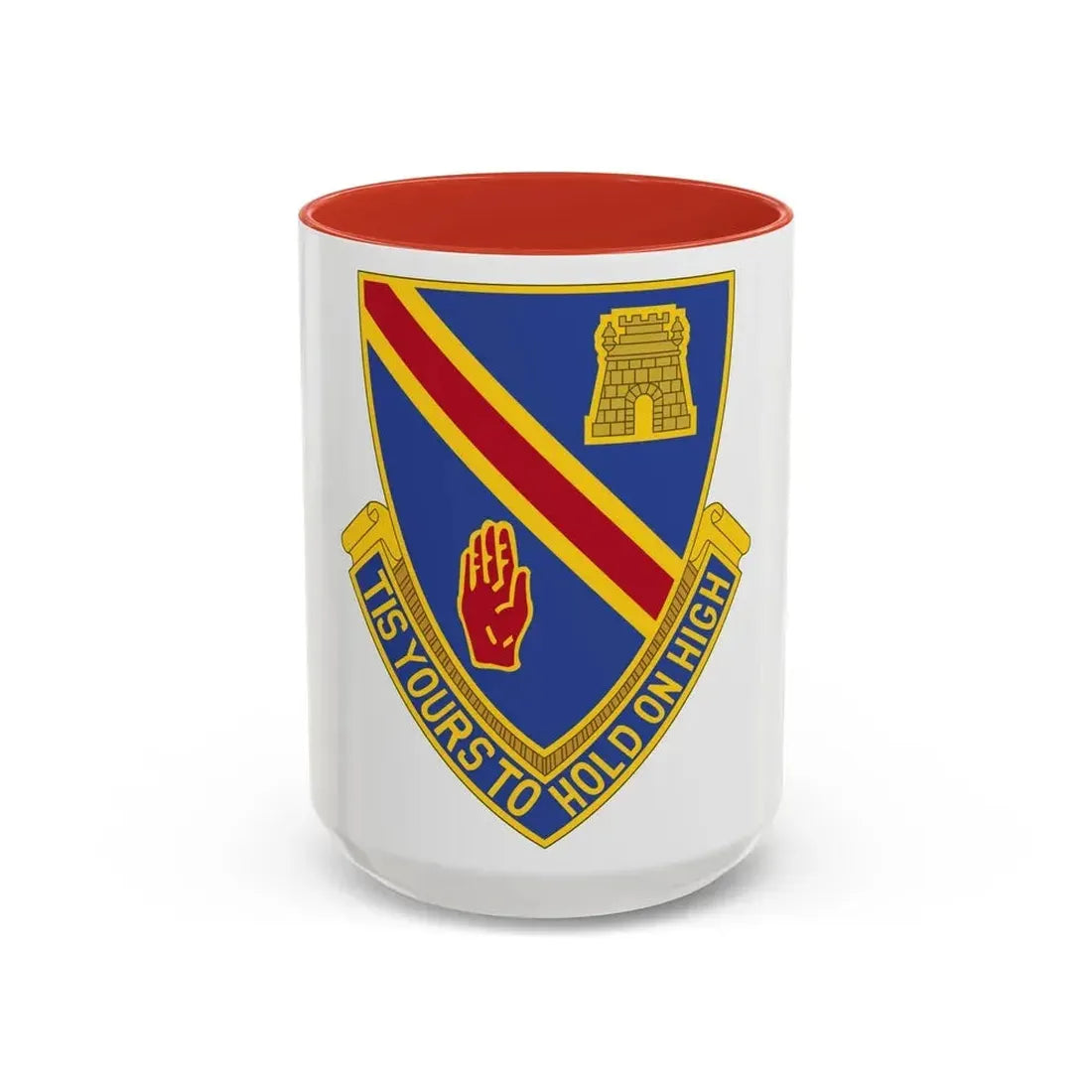 241 Engineer Battalion (U.S. Army) Accent Coffee Mug 15oz Red - Go Mug Yourself