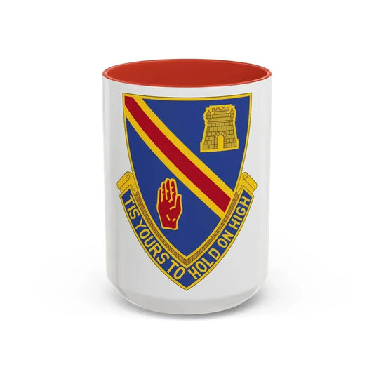 241 Engineer Battalion (U.S. Army) Accent Coffee Mug 15oz Red - Go Mug Yourself