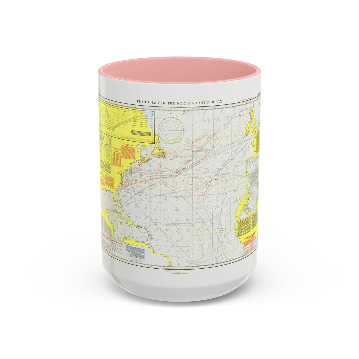 Atlantic Ocean - North (1903) (Map) Accent Coffee Mug