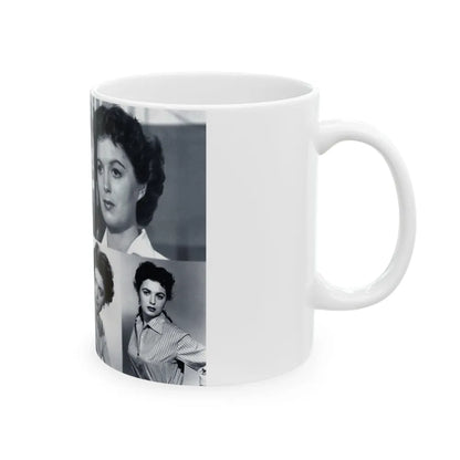 Faith Domergue #82 - Wallpaper (Vintage Female Icon) White Coffee Mug-Go Mug Yourself