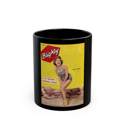 Terry Moore #267 - Mag. Cover (Vintage Female Icon) Black Coffee Mug-11oz-Go Mug Yourself