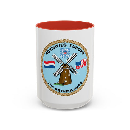 USCG Activities Europe the Netherlands (U.S. Coast Guard) Accent Coffee Mug