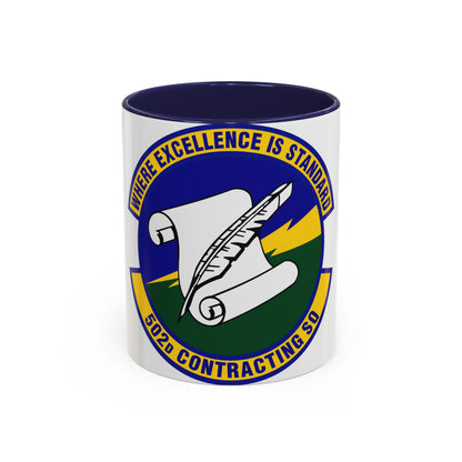 502d Contracting Squadron (U.S. Air Force) Accent Coffee Mug