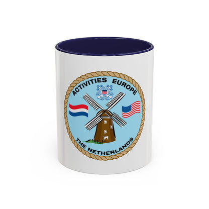 USCG Activities Europe the Netherlands (U.S. Coast Guard) Accent Coffee Mug