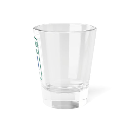 MUTCD-MI R7-8c (Michigan) (Road Sign) Shot Glass 1.5oz