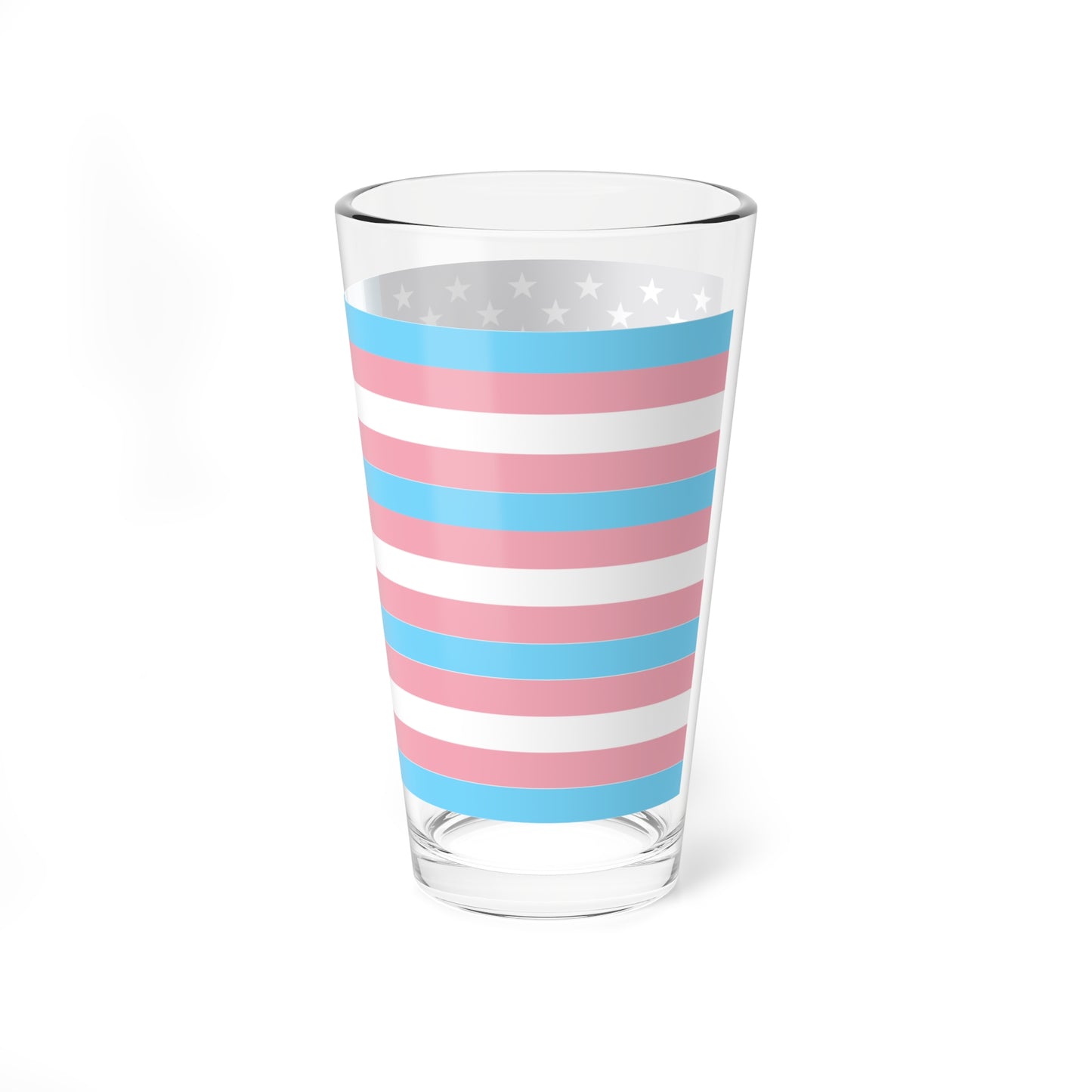 USA Transgender flag (United States) Pint Glass 16oz