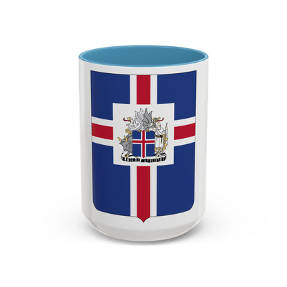 Coat of arms of the President of Iceland - Accent Coffee Mug