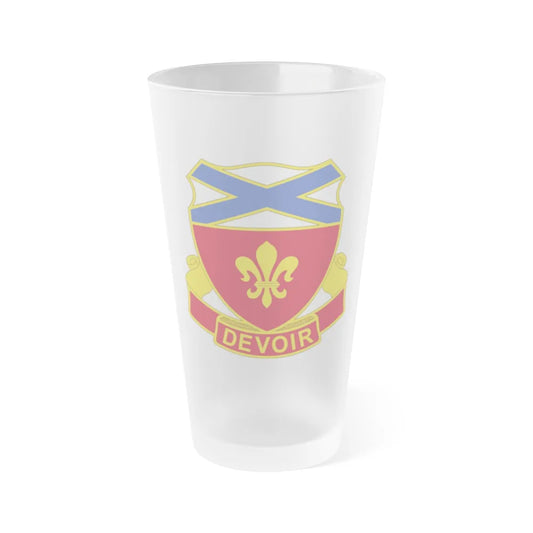 242 Engineer Battalion (U.S. Army) Frosted Pint Glass 16oz-Go Mug Yourself