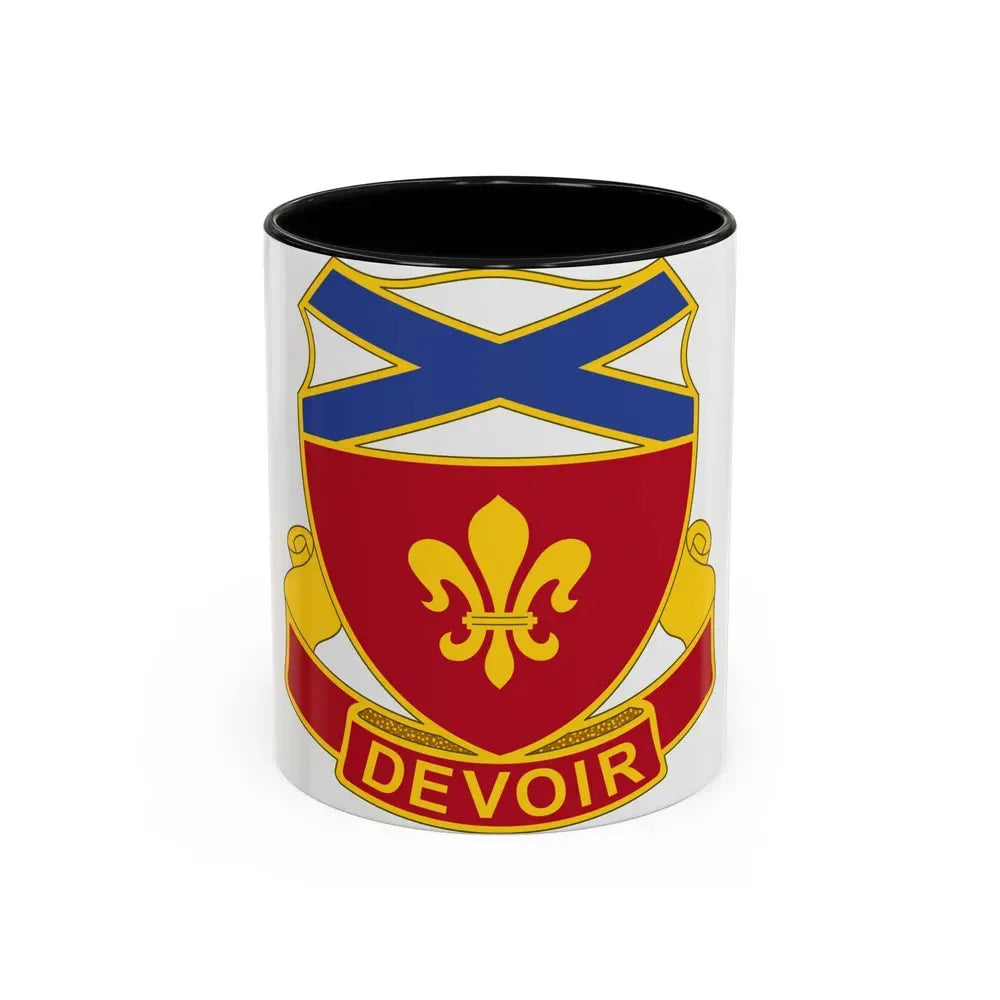 242 Engineer Battalion (U.S. Army) Accent Coffee Mug 11oz Black - Go Mug Yourself