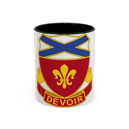 242 Engineer Battalion (U.S. Army) Accent Coffee Mug 11oz Black - Go Mug Yourself