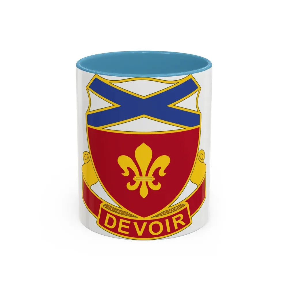 242 Engineer Battalion (U.S. Army) Accent Coffee Mug 11oz Light Blue - Go Mug Yourself