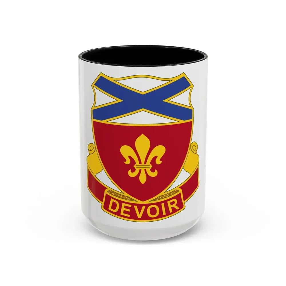 242 Engineer Battalion (U.S. Army) Accent Coffee Mug 15oz Black - Go Mug Yourself