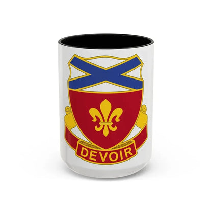 242 Engineer Battalion (U.S. Army) Accent Coffee Mug 15oz Black - Go Mug Yourself