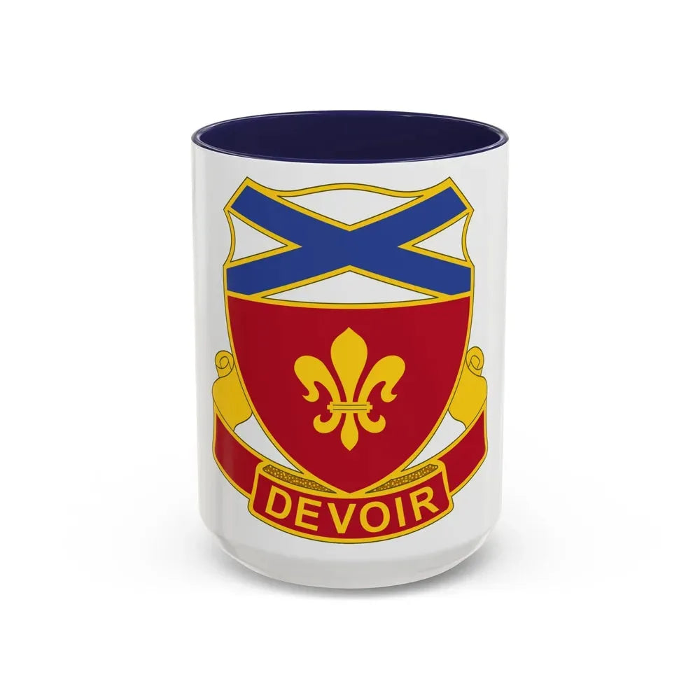 242 Engineer Battalion (U.S. Army) Accent Coffee Mug 15oz Navy - Go Mug Yourself