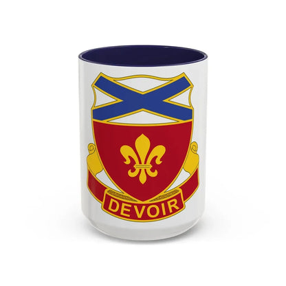 242 Engineer Battalion (U.S. Army) Accent Coffee Mug 15oz Navy - Go Mug Yourself