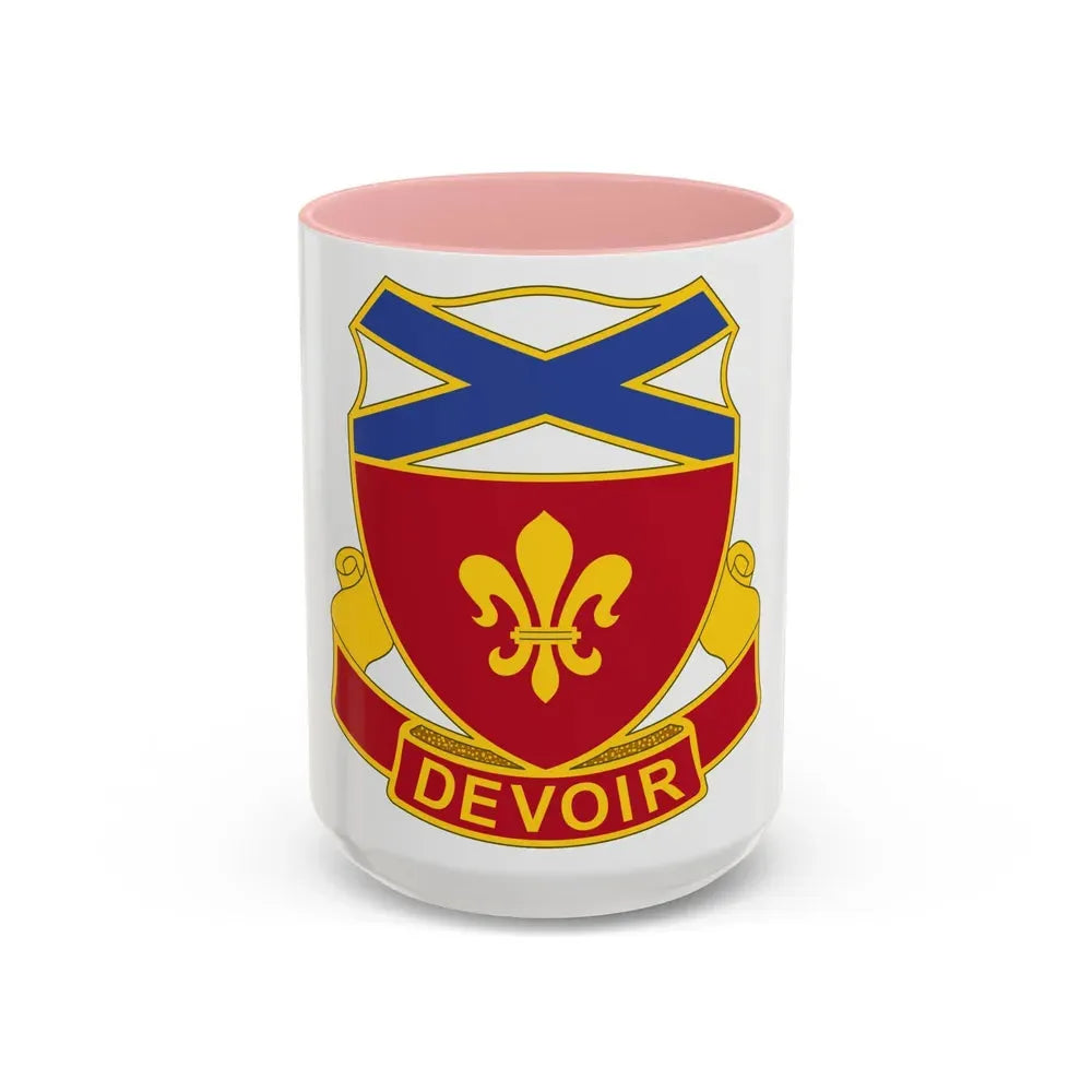 242 Engineer Battalion (U.S. Army) Accent Coffee Mug 15oz Pink - Go Mug Yourself