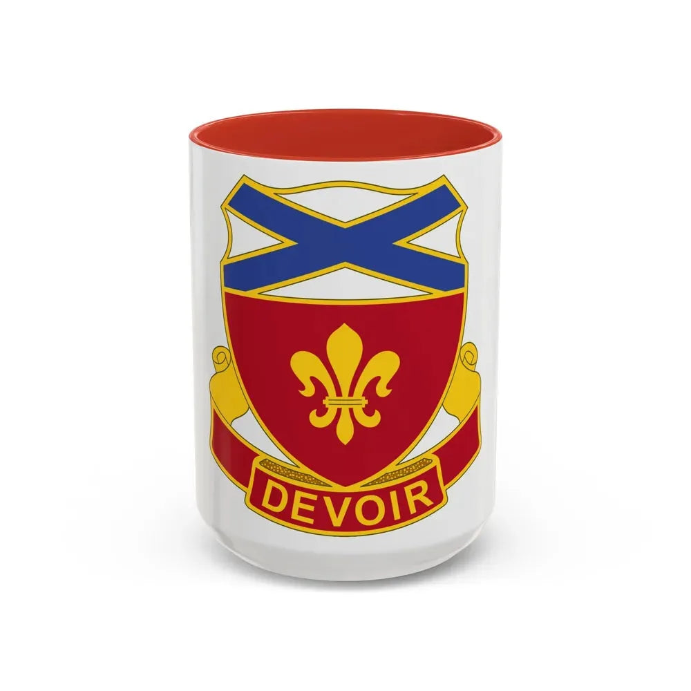 242 Engineer Battalion (U.S. Army) Accent Coffee Mug 15oz Red - Go Mug Yourself