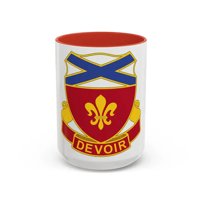242 Engineer Battalion (U.S. Army) Accent Coffee Mug 15oz Red - Go Mug Yourself