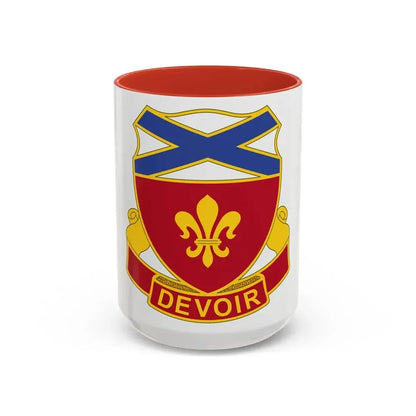 242 Engineer Battalion (U.S. Army) Accent Coffee Mug 15oz Red - Go Mug Yourself