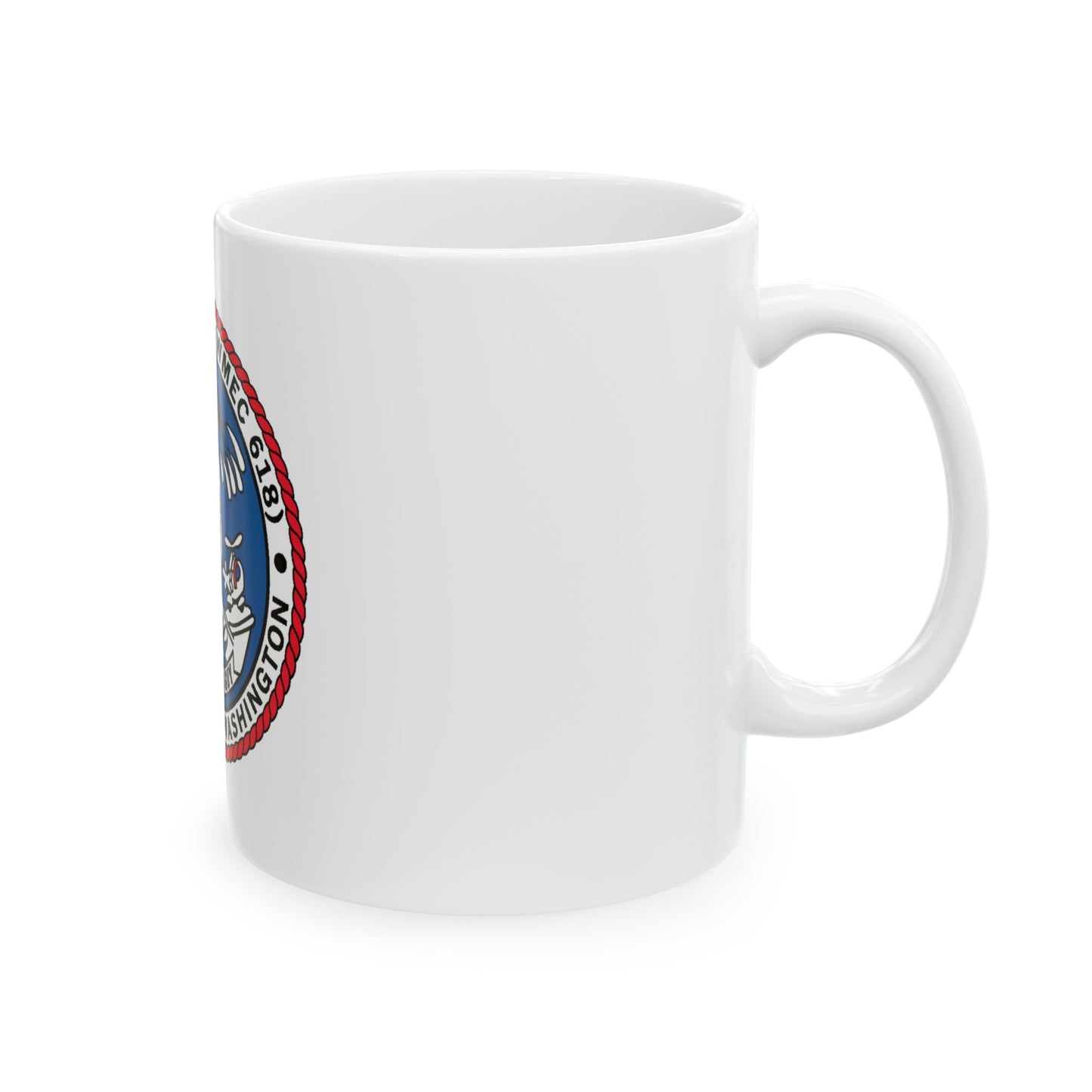 USCGC Active WMEC 618 Port Angeles WA (U.S. Coast Guard) White Coffee Mug