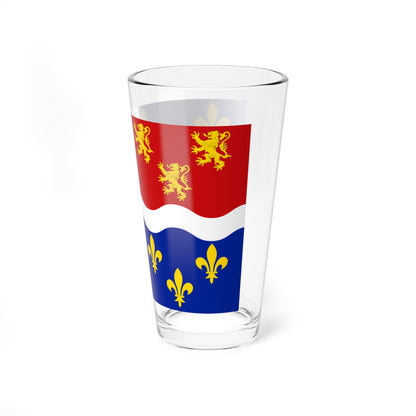 Drapeau fr departement Somme (France) Pint Glass 16oz