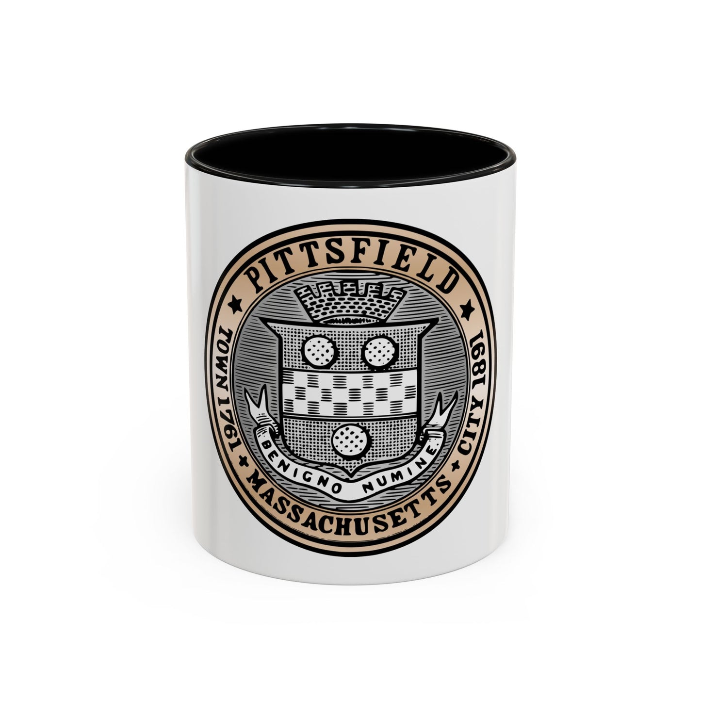 Seal of Pittsfield Massachusetts - Accent Coffee Mug