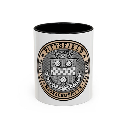 Seal of Pittsfield Massachusetts - Accent Coffee Mug