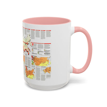 Russia - Soviet Union 2 (1990) (Map) Accent Coffee Mug
