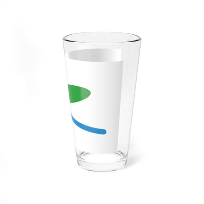 Flag of Kiyota Ward Sapporo Hokkaido (Japan) Pint Glass 16oz